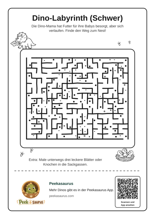 Dino-Labyrinth (Schwer)